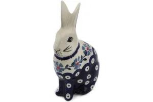 6" Bunny Figurine - Peacock Forget-Me-Not