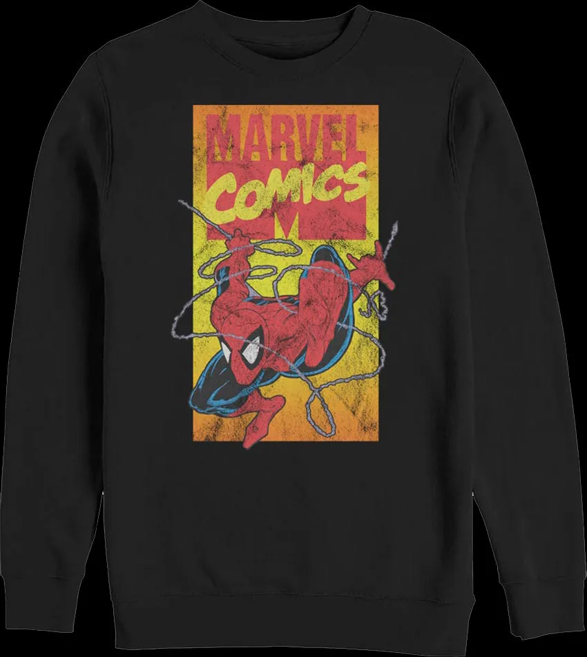 90s Marvel Comics Logo Spider-Man Sweatshirt