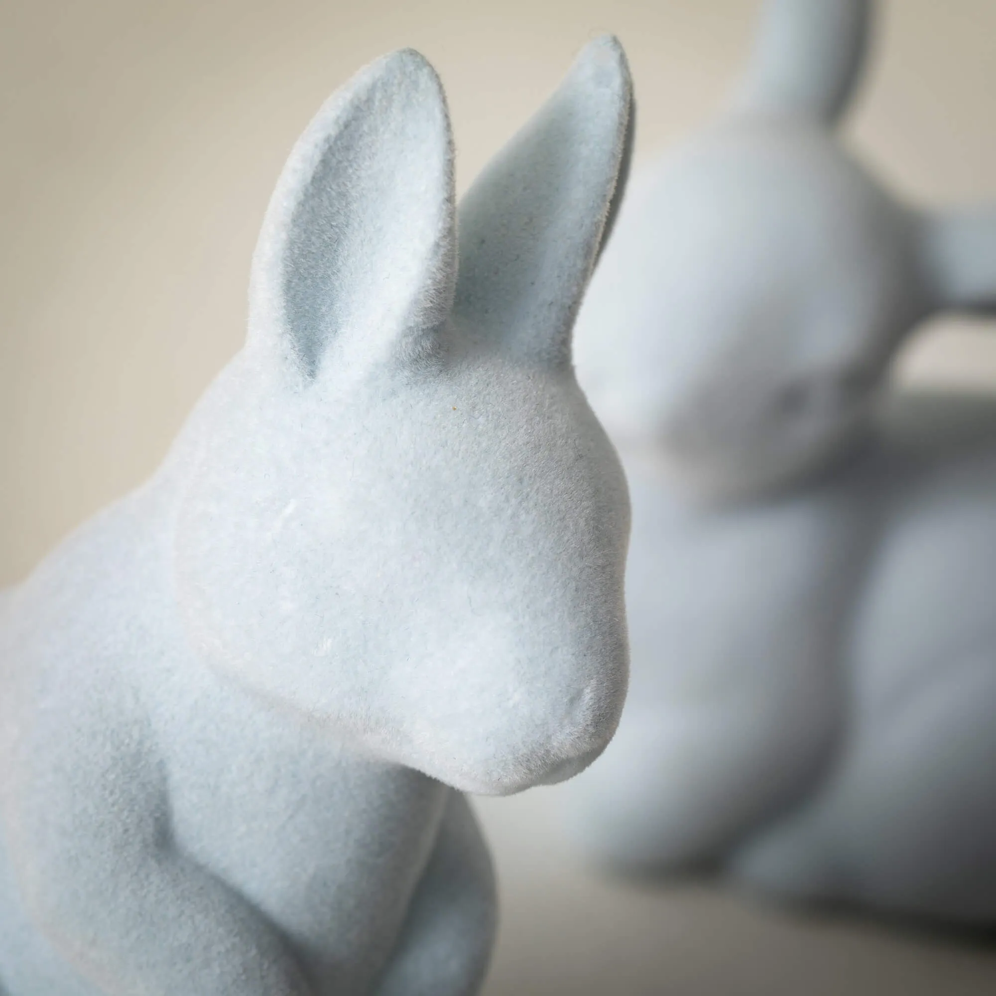 Baby Blue Bunny Figurine Set