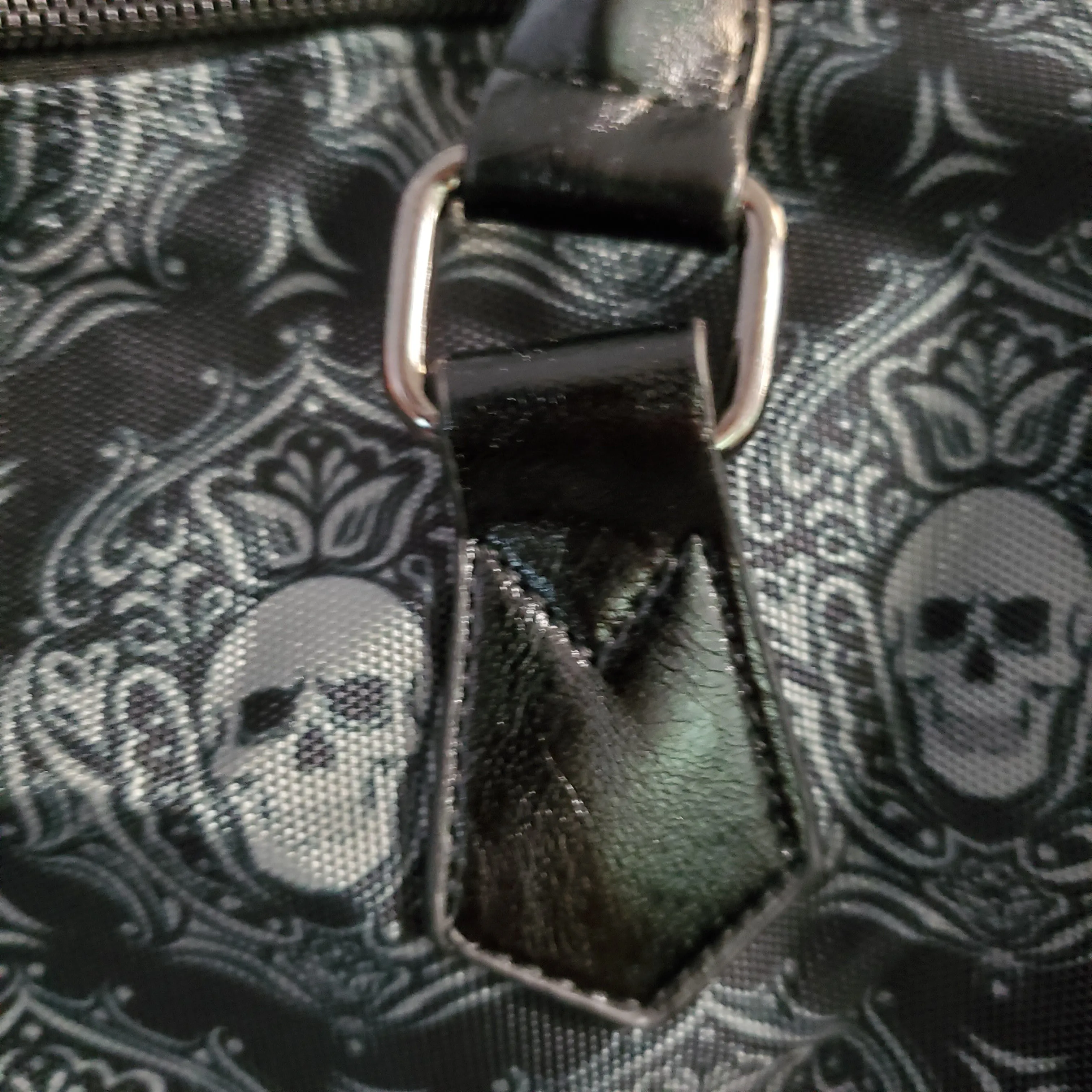 Black & Grey Skull Purse