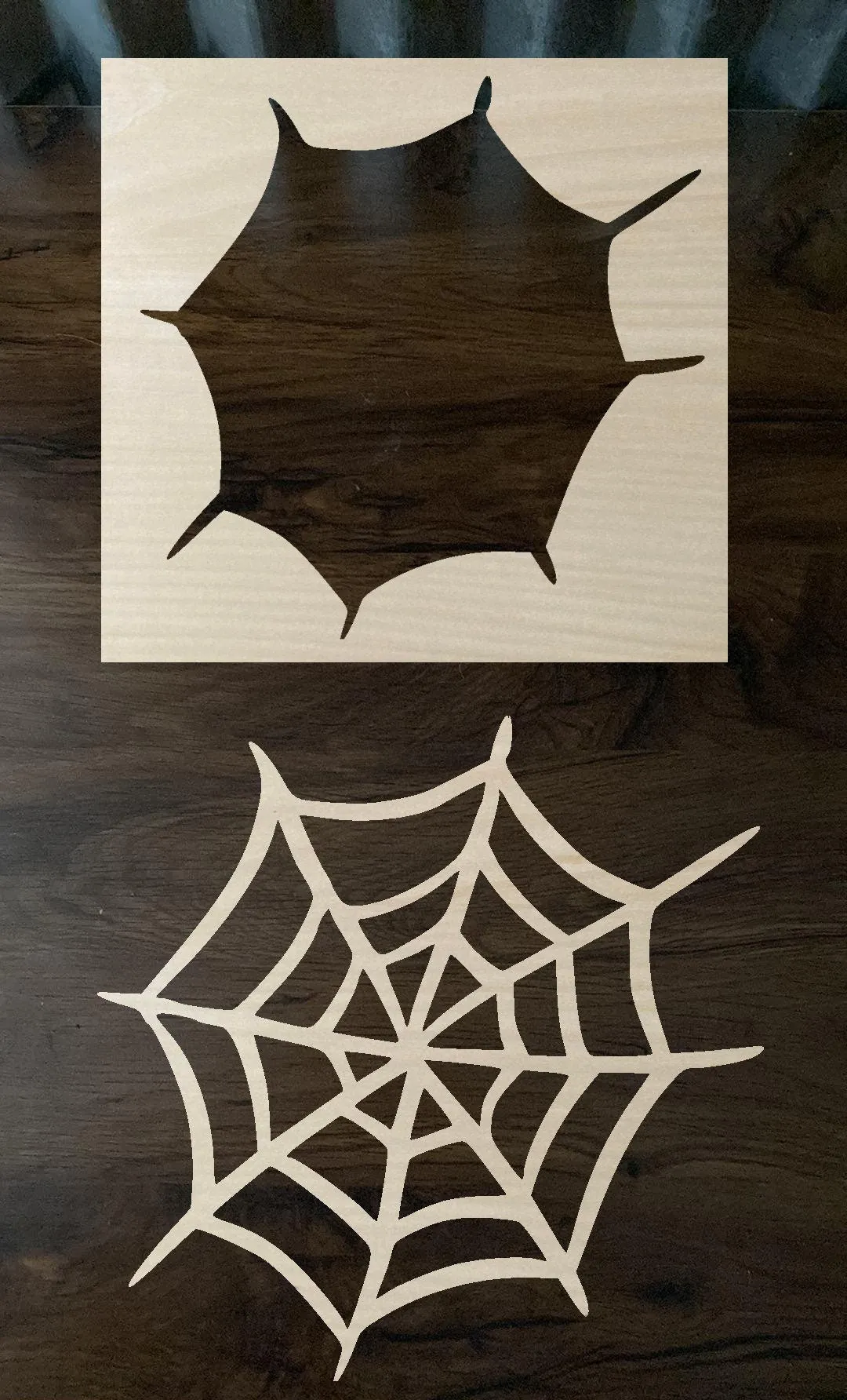 Bleach Stencil Spider Web Stencil