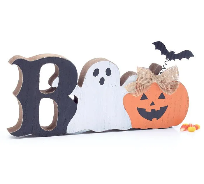 BOO Wooden Shelf Sitter