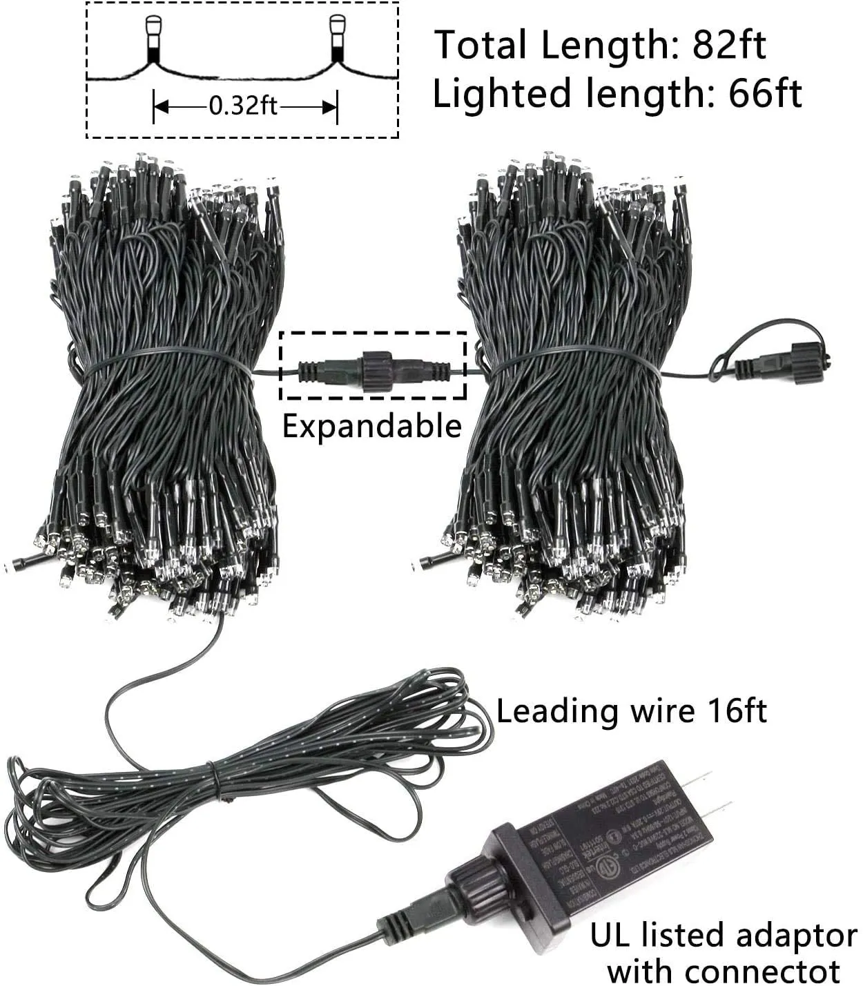 Christmas Lights (82 FT, 200 LED)