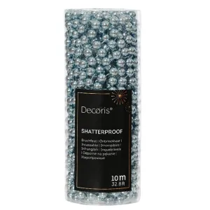 Decoris 10m Ice Blue Shiny Bead Garland