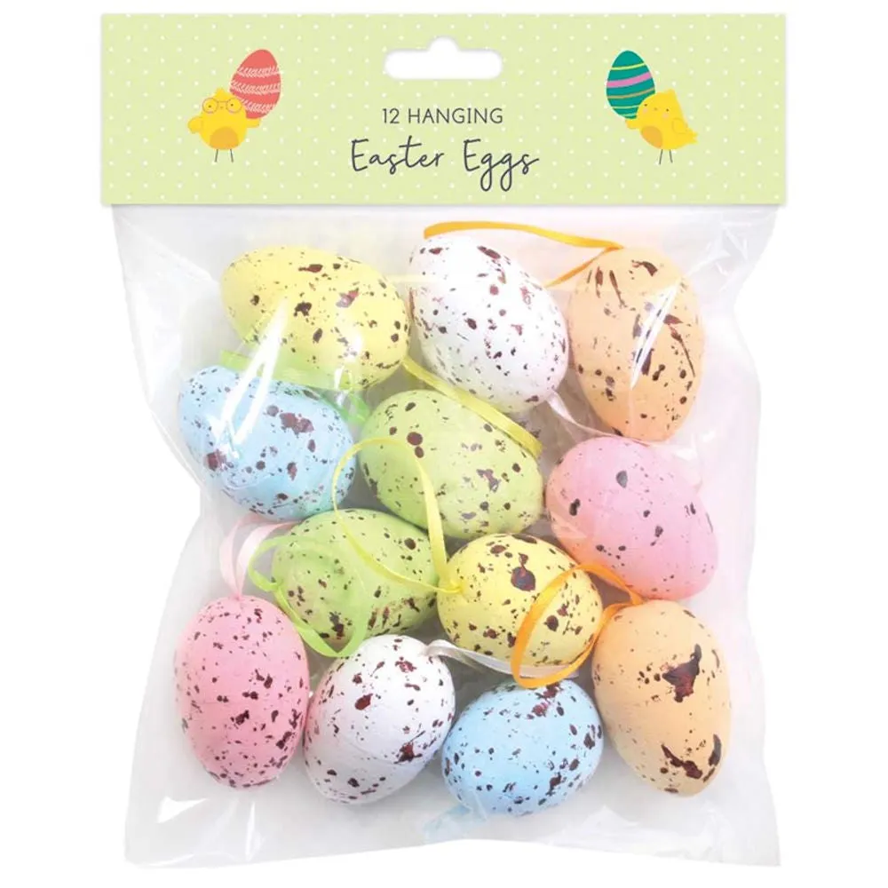 Easter Craft Eggs Medium Hanging - Assorted Colours DIY Holiday Decorations Festive Art Supplies Crafting