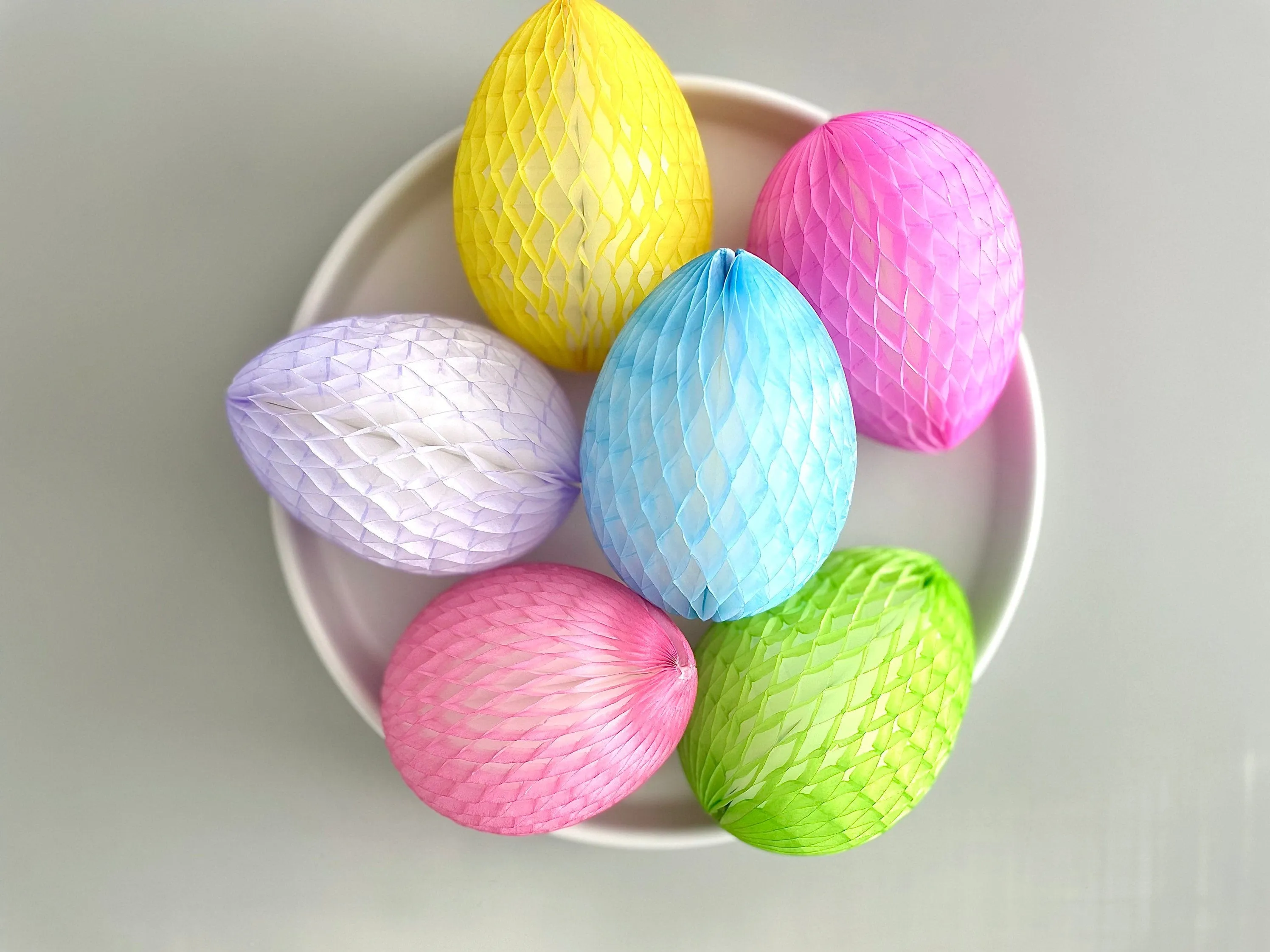 Easter Decorations-  Easter eggs  | Paper Easter egg decoration set | Colourful paper eggs