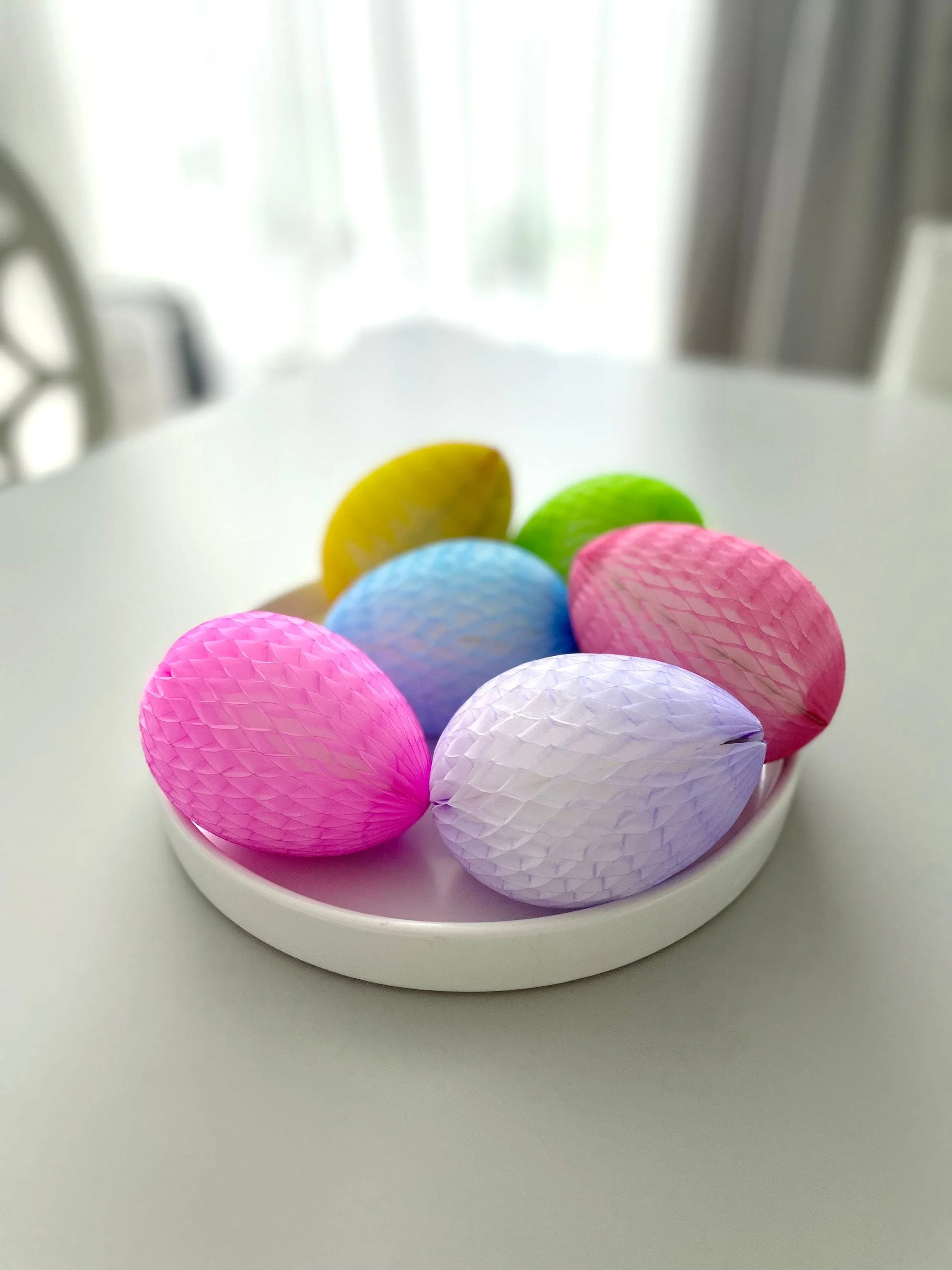 Easter Decorations-  Easter eggs  | Paper Easter egg decoration set | Colourful paper eggs