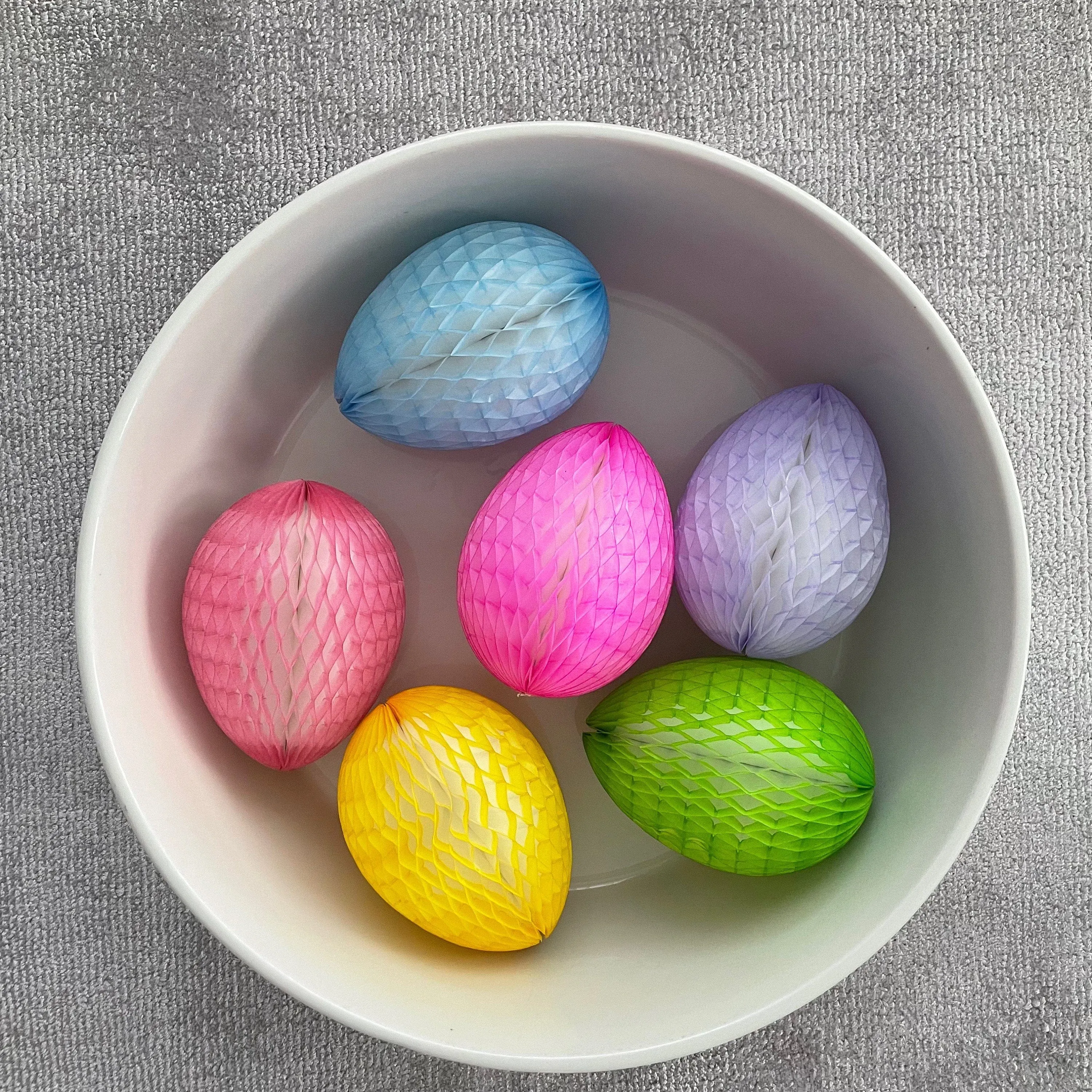 Easter Decorations-  Easter eggs  | Paper Easter egg decoration set | Colourful paper eggs