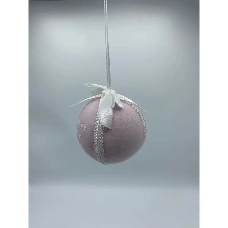 Festive Baby’s First Christmas Tree Bauble - Pink/Blue