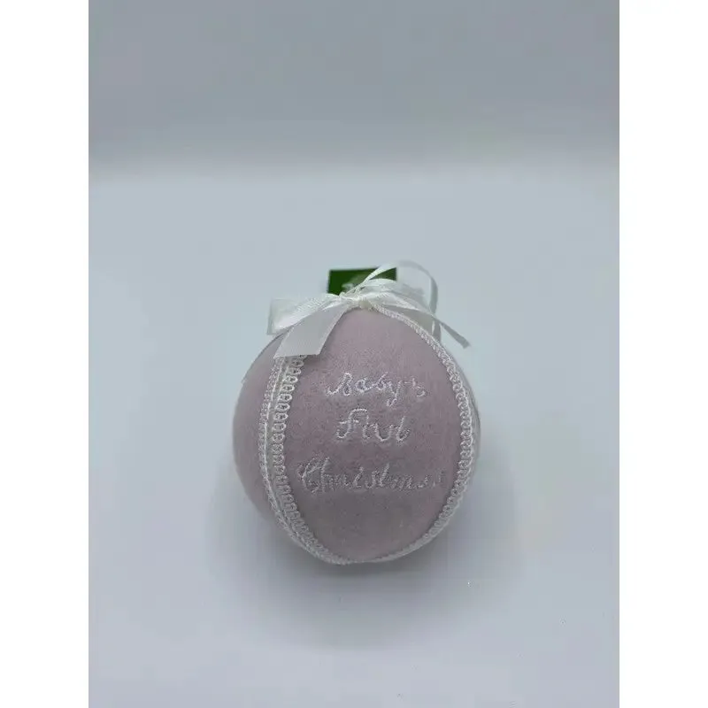 Festive Baby’s First Christmas Tree Bauble - Pink/Blue