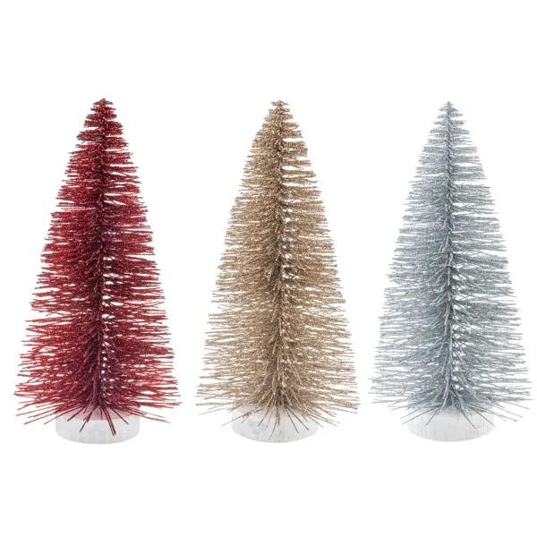 Festive Bottle Brush Trees