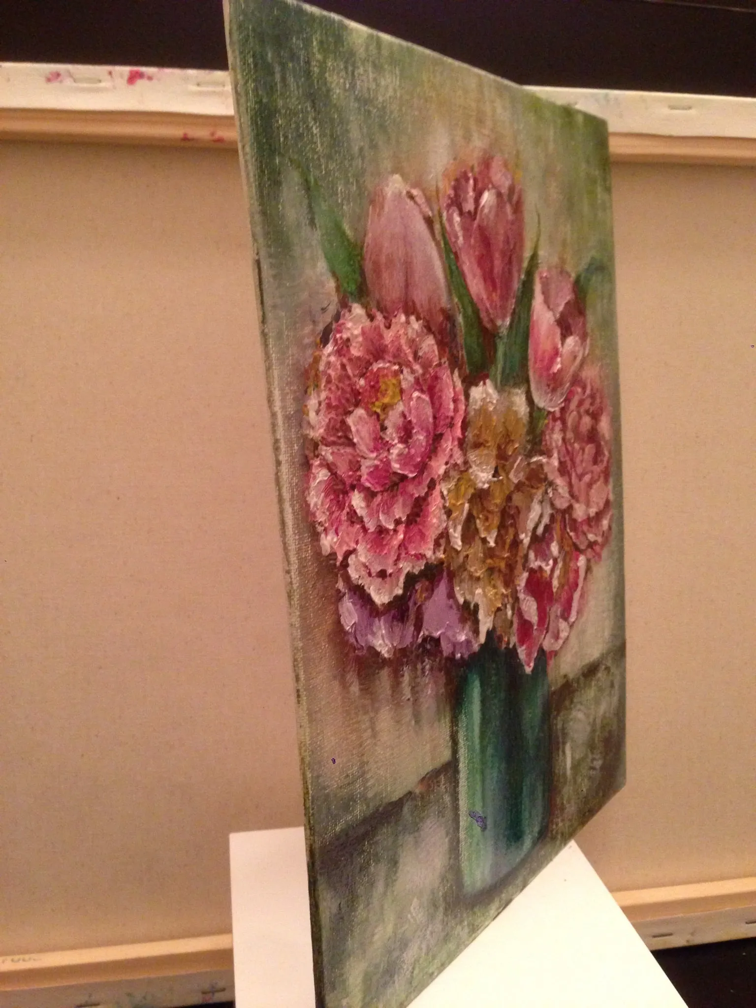 Fresh Flowers Canvas Oil Painting