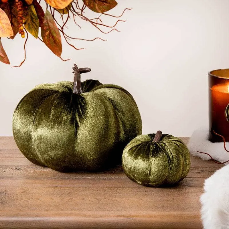 Green Velvet Pumpkin  - 8cm