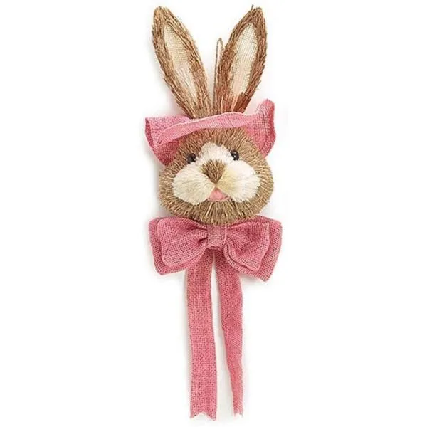 Hanging Easter Sisal Bunny Head