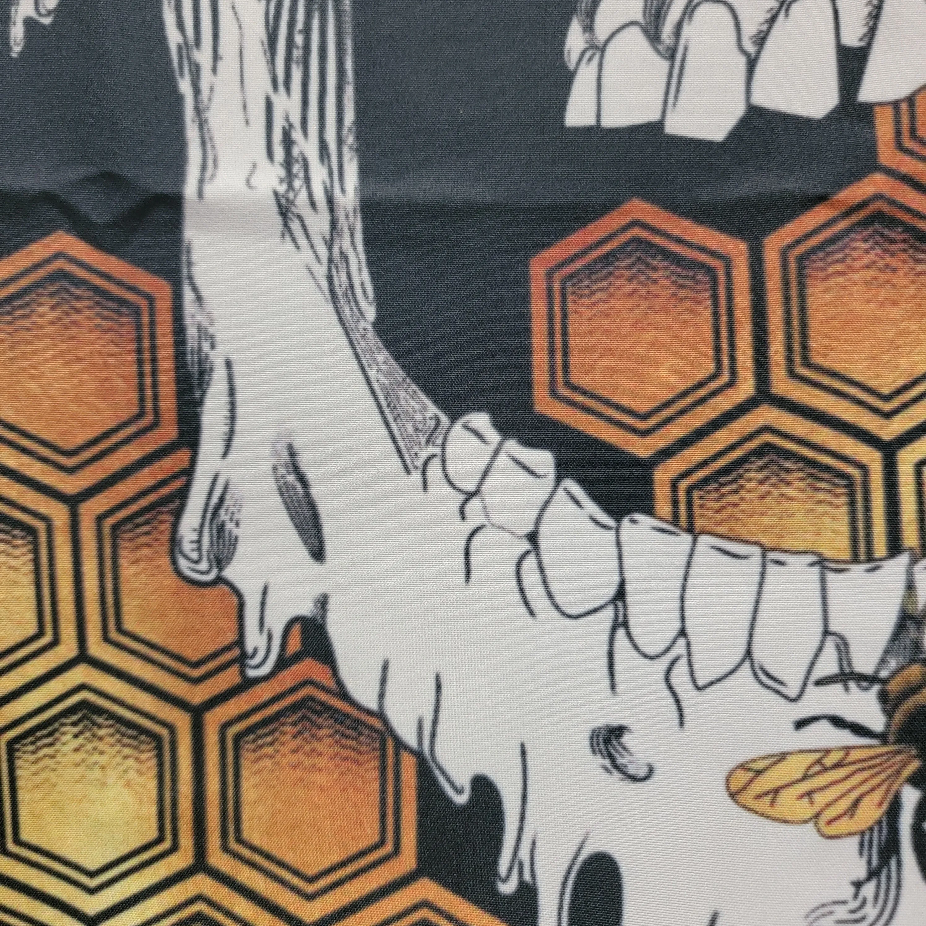 Honey Bee Skull Tapestry