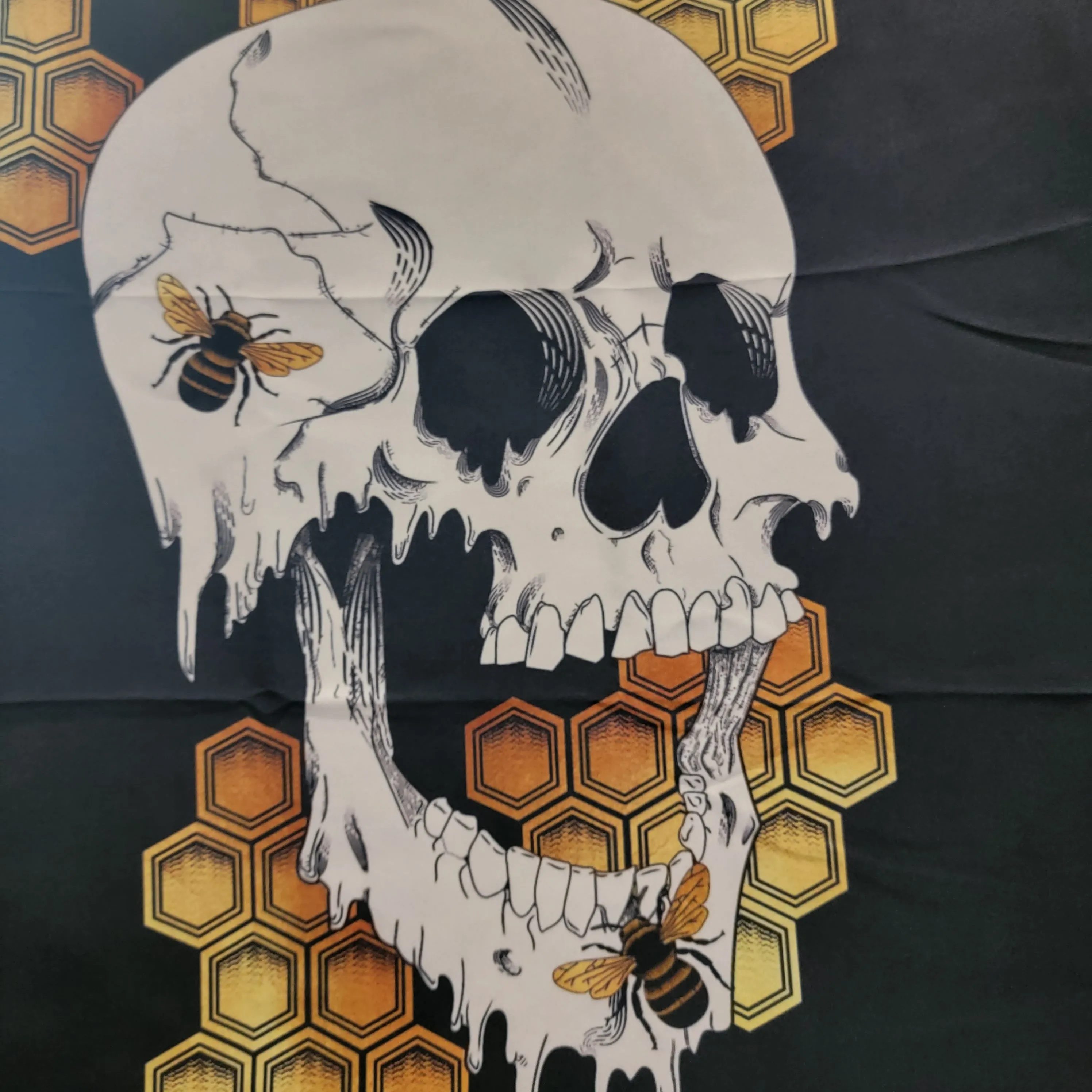 Honey Bee Skull Tapestry