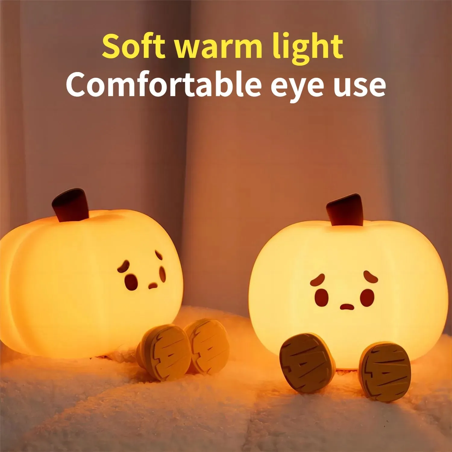 Kawaii Pumpkin Lamp