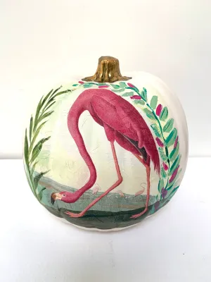 Large Flamingo Pumpkin