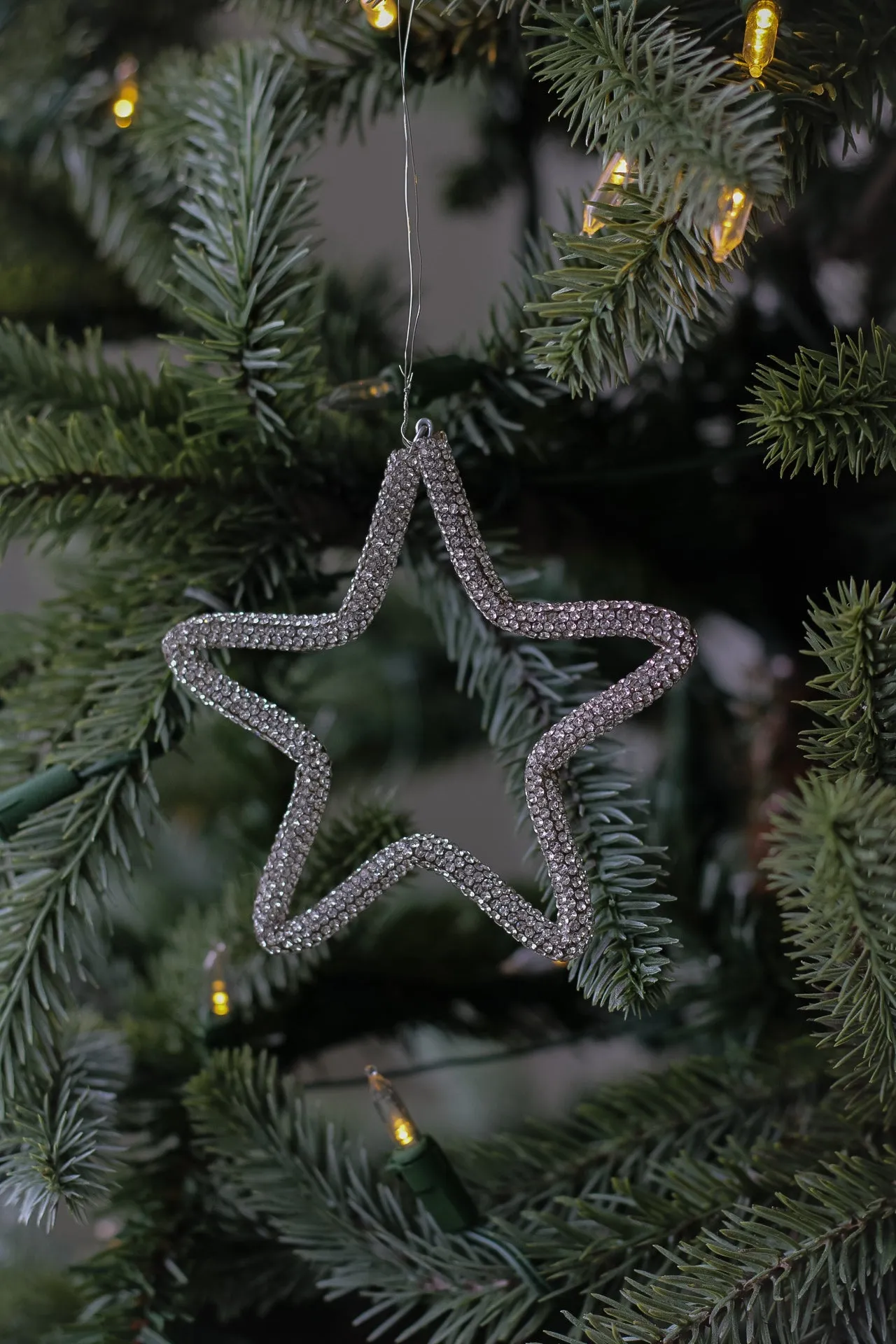 Metal Hanging Star Tree Decoration