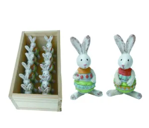 Mini Easter Bunny Figurines - 2 Styles