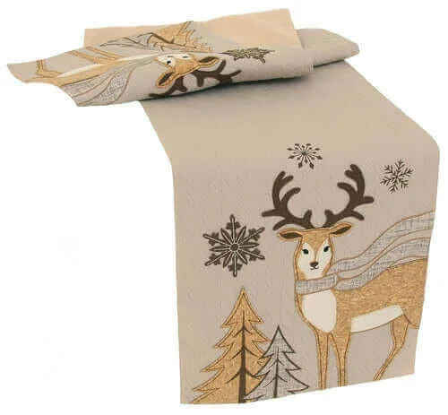 ML16355 Cozy Reindeer Table Runner