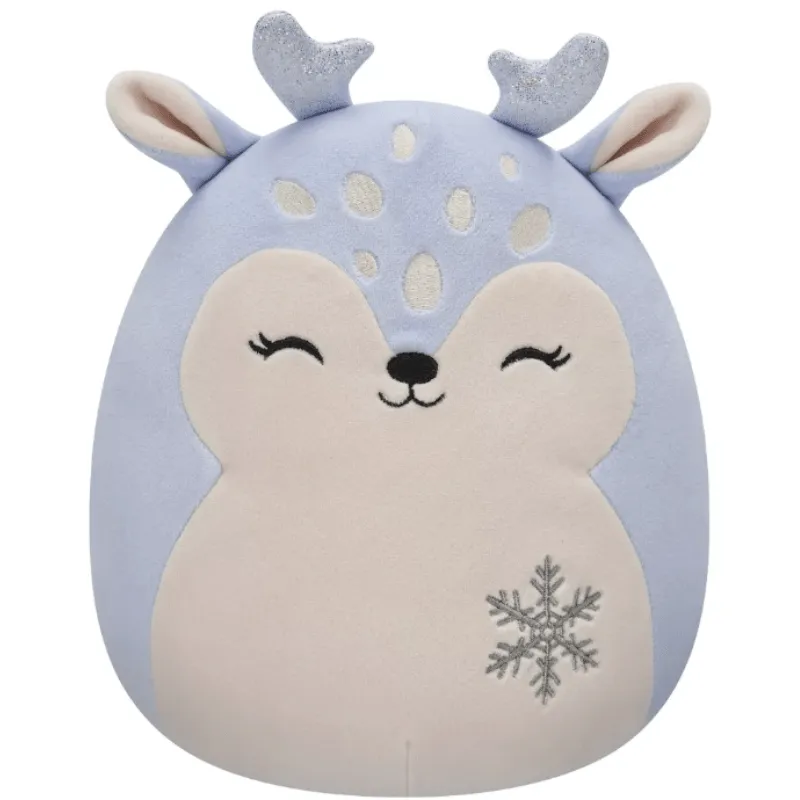 Original Squishmallows Farryn Purple Fawn with Snowflake 7.5"