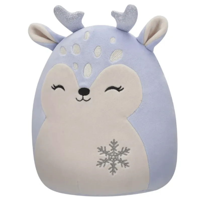 Original Squishmallows Farryn Purple Fawn with Snowflake 7.5"