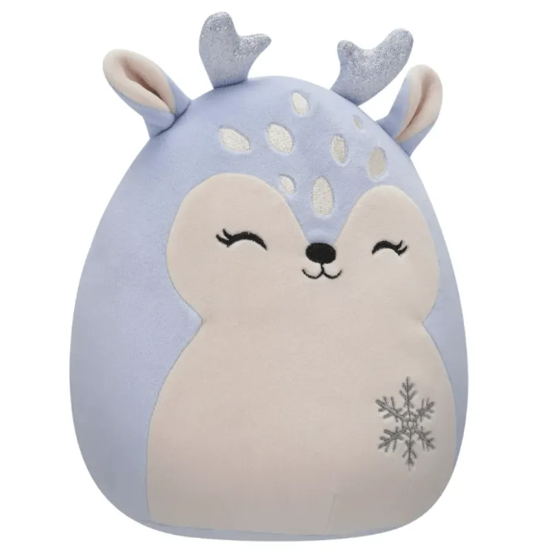 Original Squishmallows Farryn Purple Fawn with Snowflake 7.5"