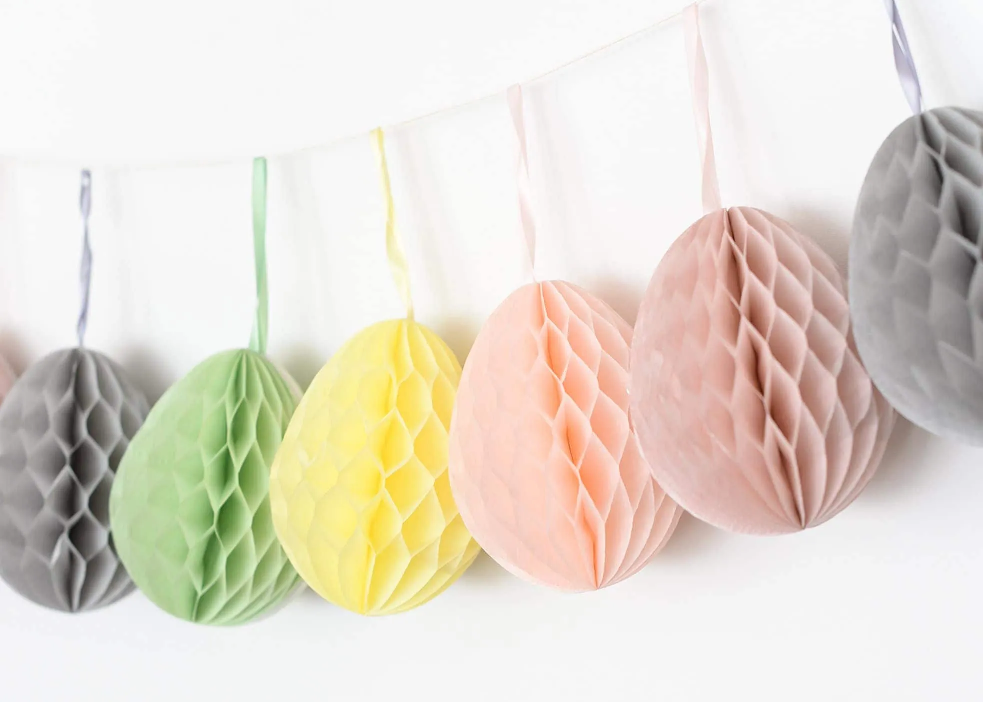 Paper honeycomb Easter egg party decorations reusable pastel paper eggs easter table spring decor house warming gift room decor easter gift