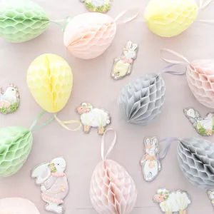 Paper honeycomb Easter egg party decorations reusable pastel paper eggs easter table spring decor house warming gift room decor easter gift