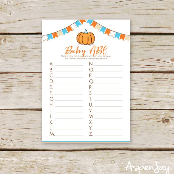 Pumpkin Baby ABC's