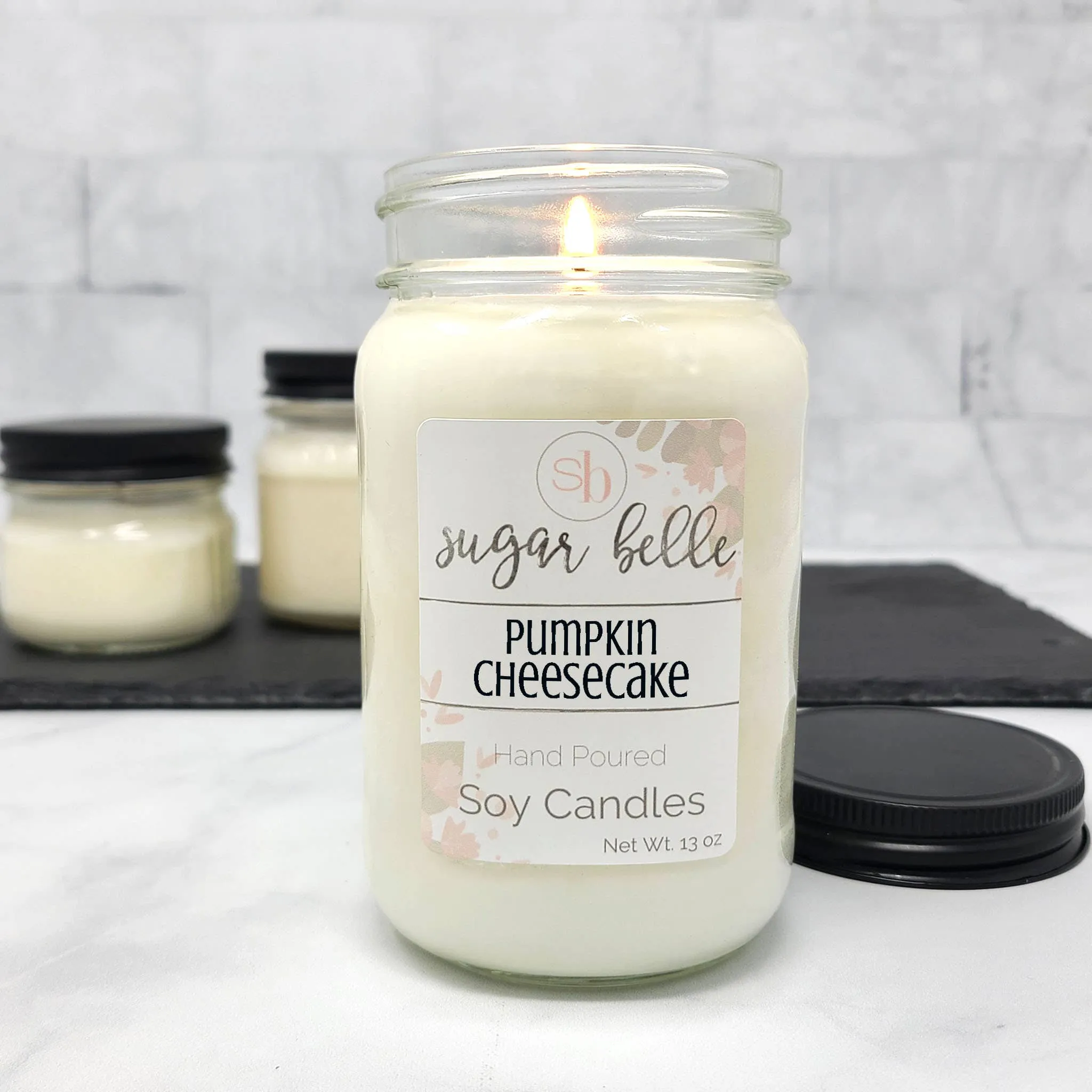 Pumpkin Cheesecake Mason Jar Soy Candle - 16oz