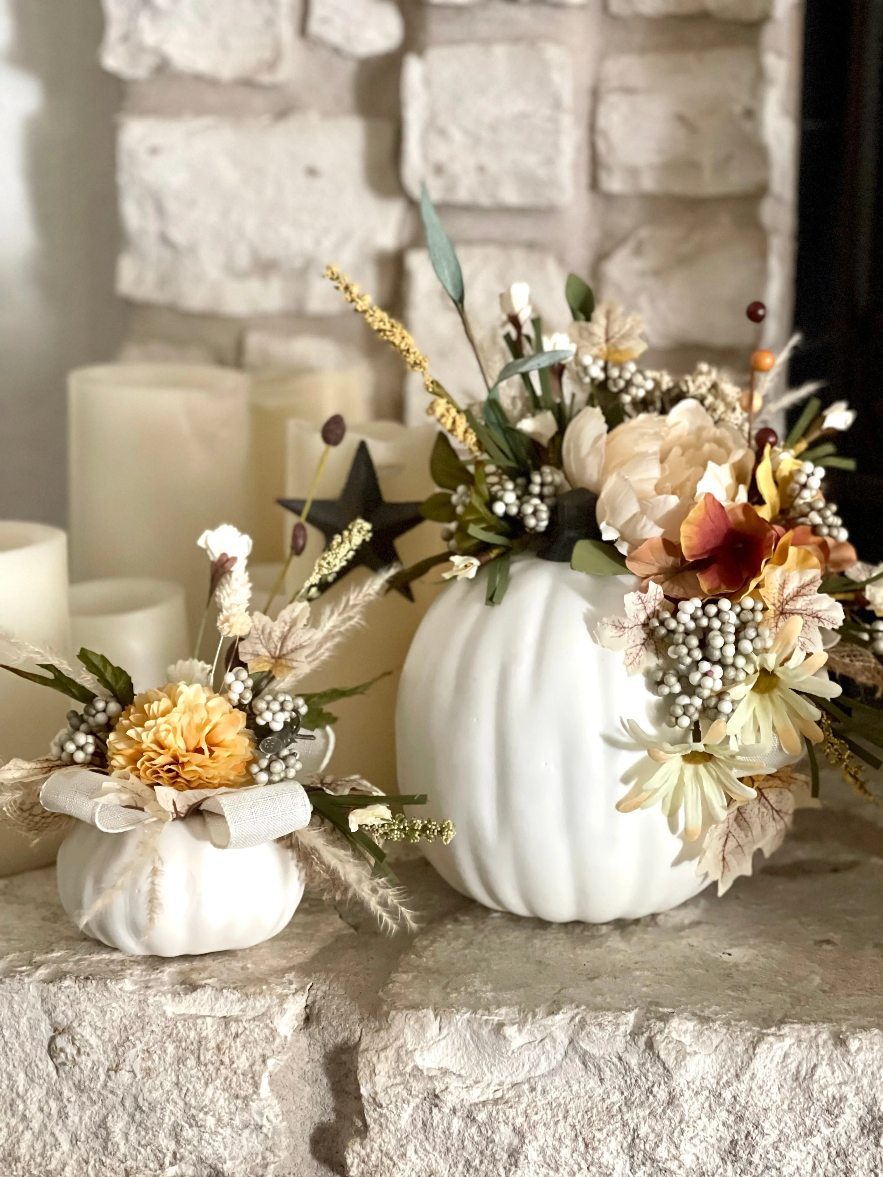 Pumpkins Set - Cream and Neutrals