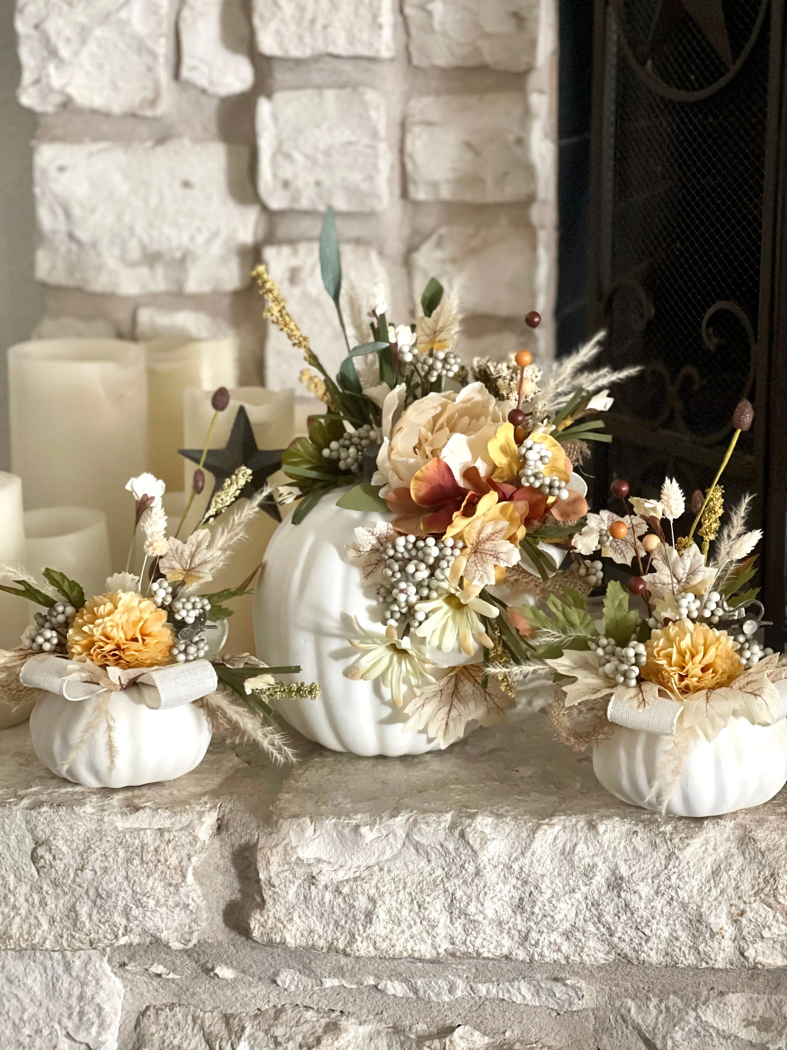 Pumpkins Set - Cream and Neutrals