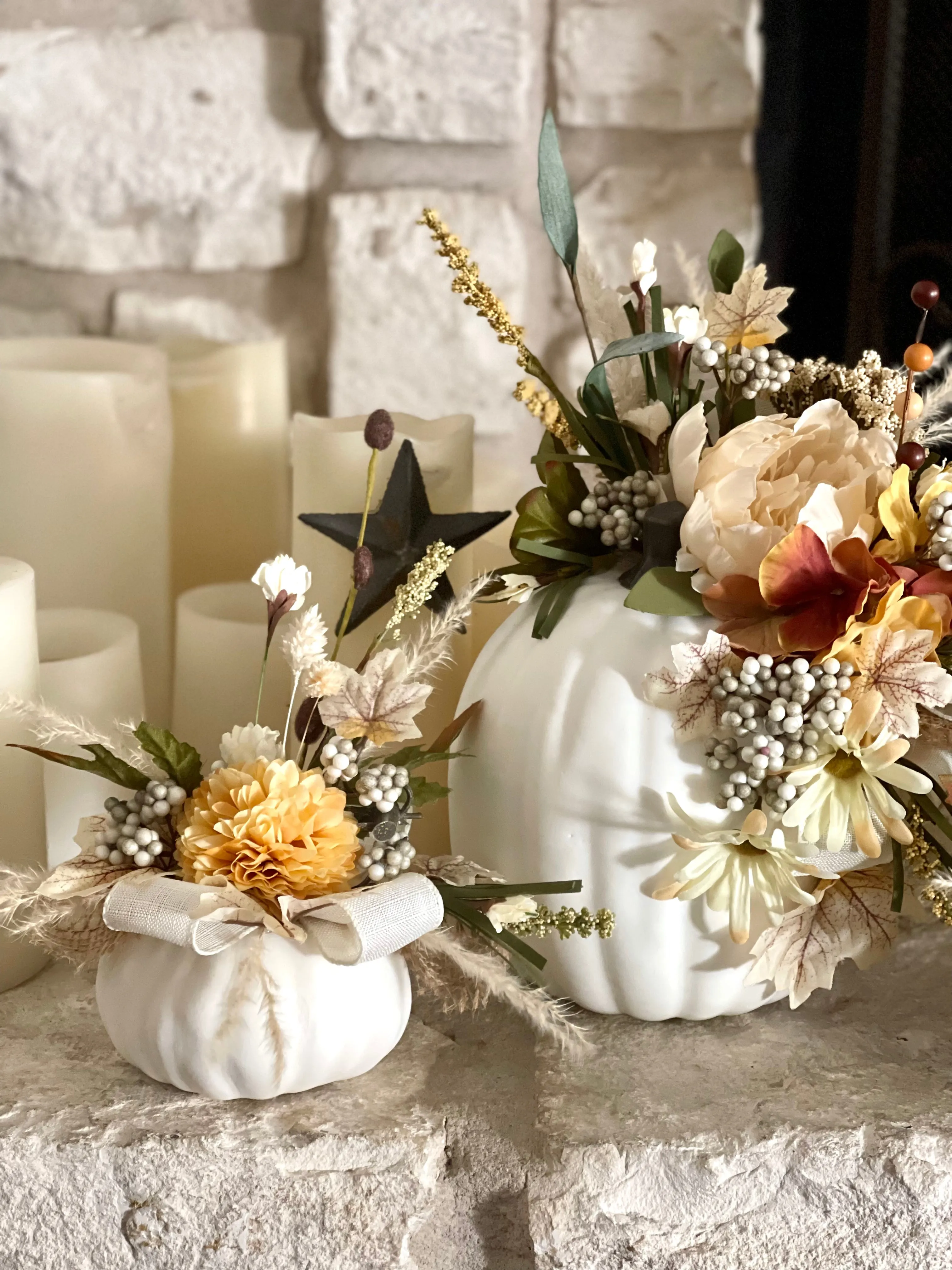 Pumpkins Set - Cream and Neutrals