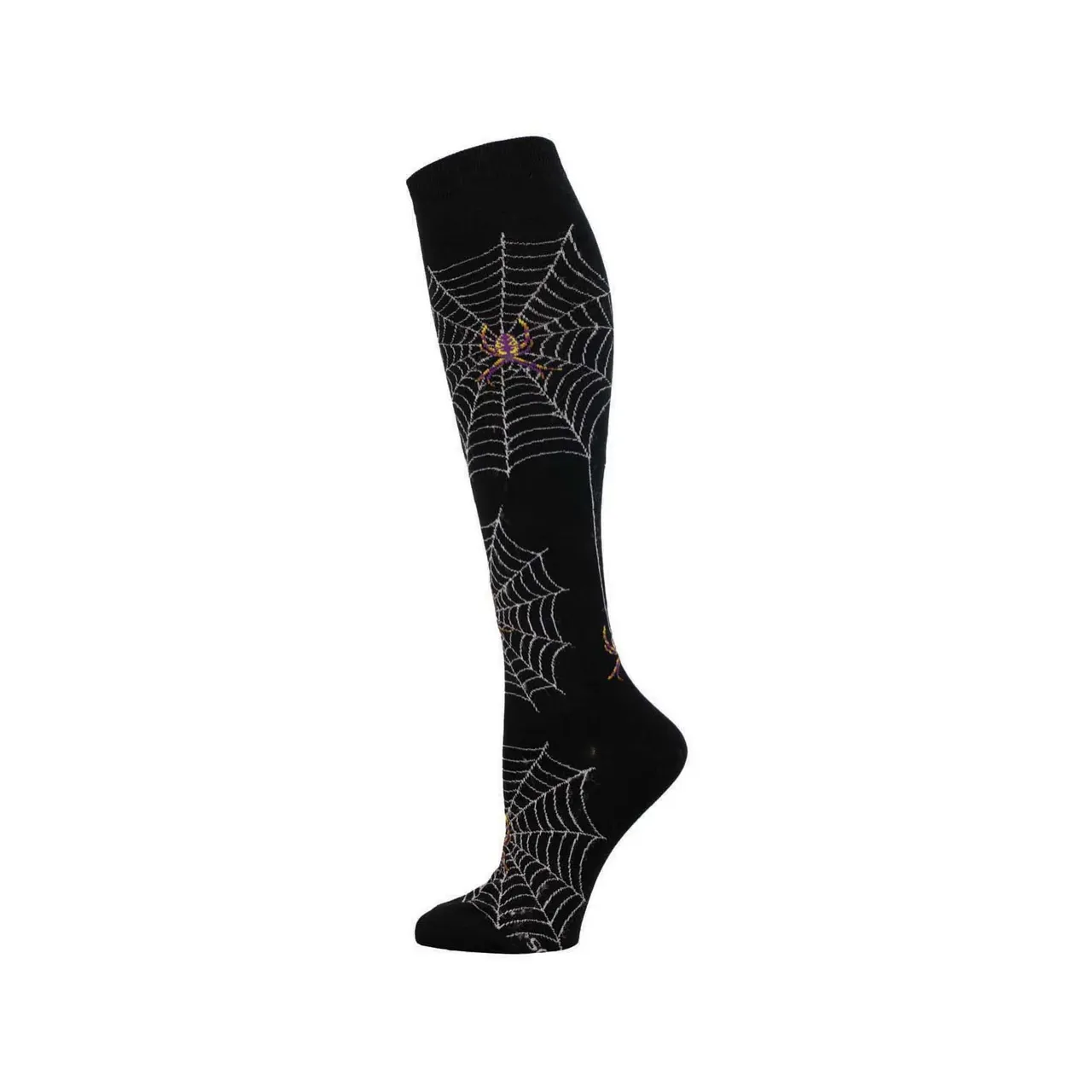 Spider Webs Knee High Socks - Womens