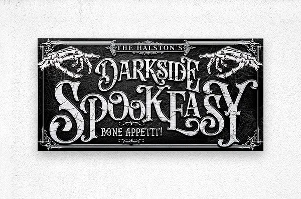 Spookeasy Sign: The Ultimate Scary Skeleton Halloween Wall Decor Sign