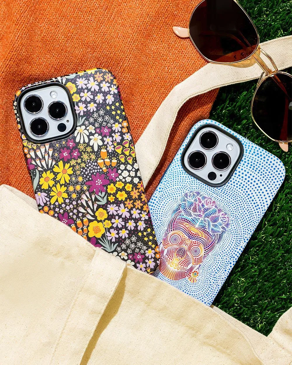 Vida y Muerte | Frida Kahlo Dotted Skull Case