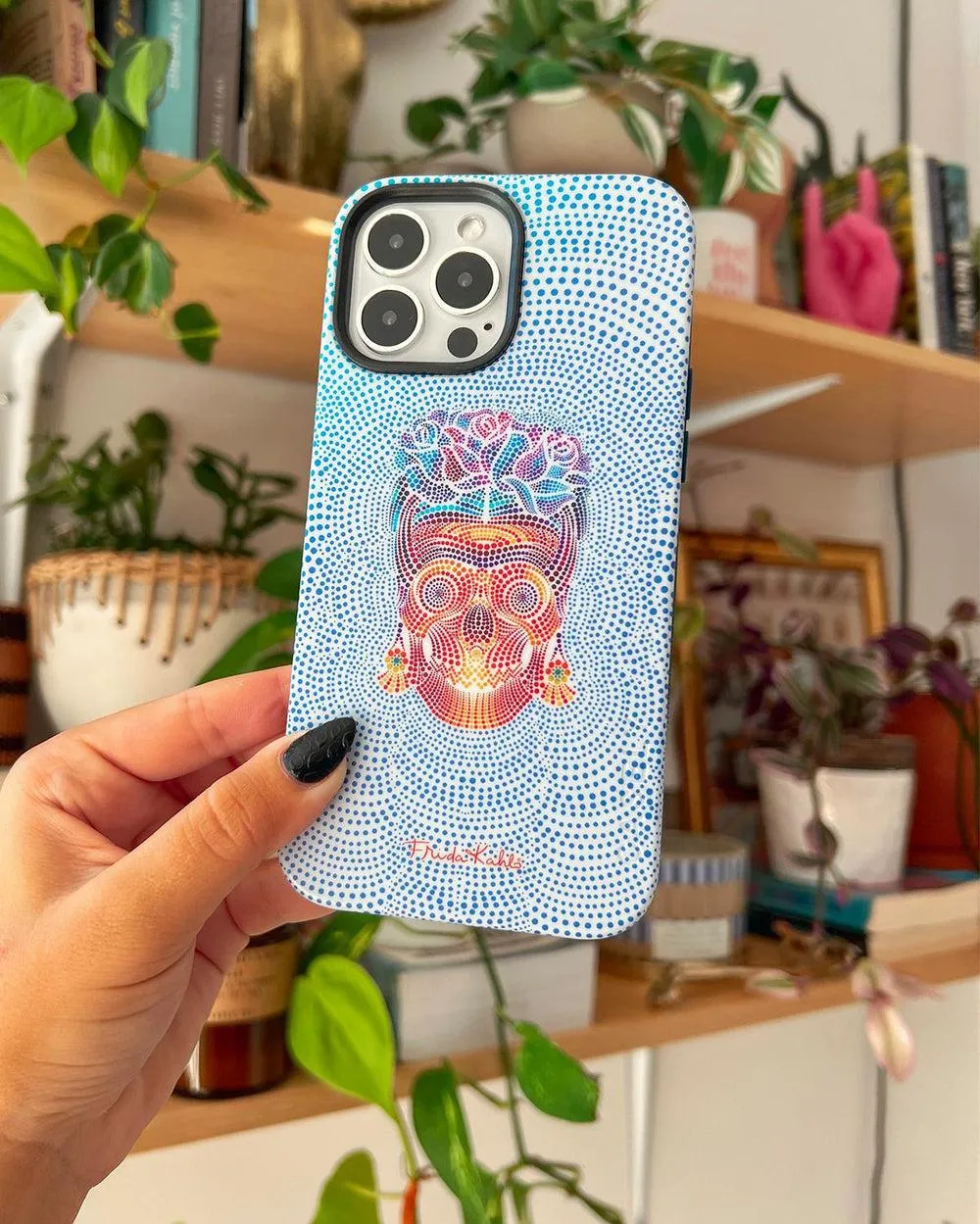 Vida y Muerte | Frida Kahlo Dotted Skull Case