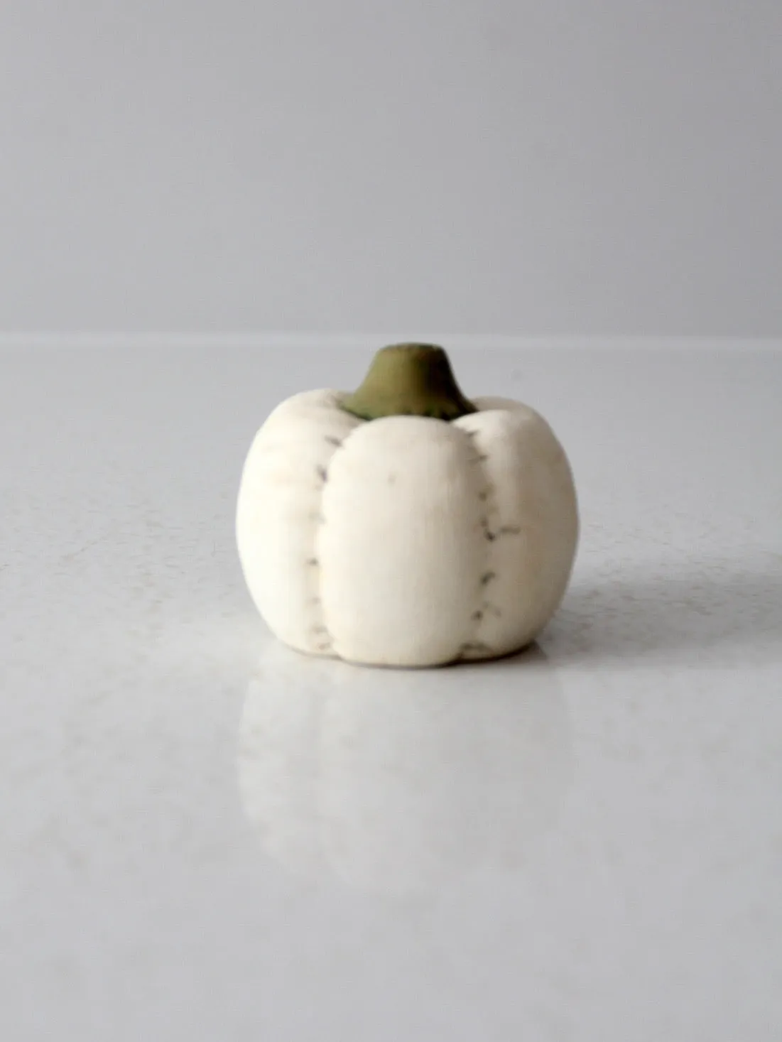 vintage white ceramic pumpkin