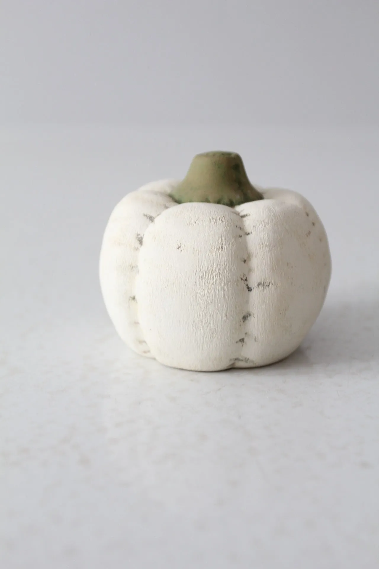 vintage white ceramic pumpkin