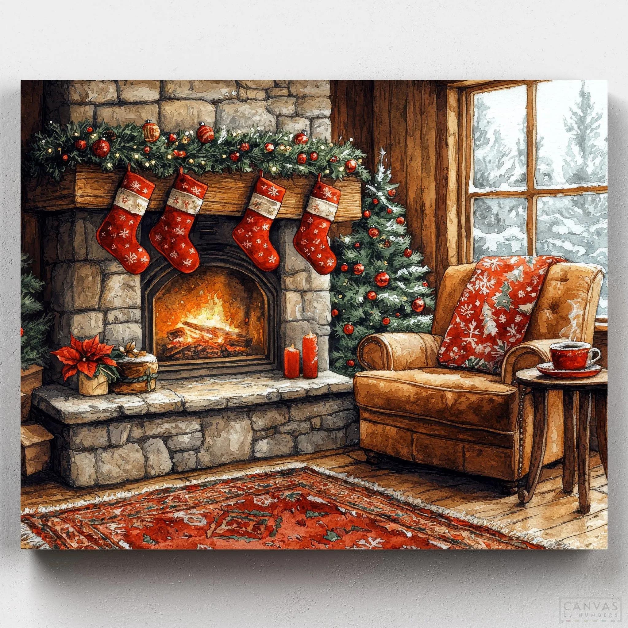 Warmth of Christmas Eve - Paint by Numbers